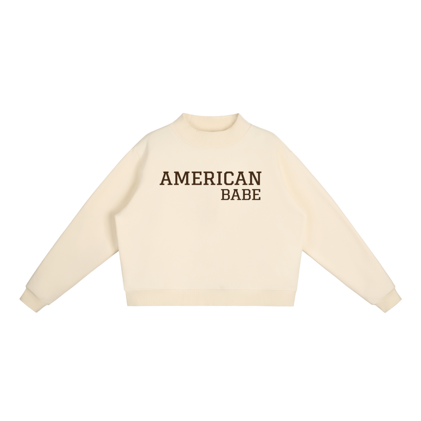 AMERICAN BABE MOCK-NECK ESSENTIAL