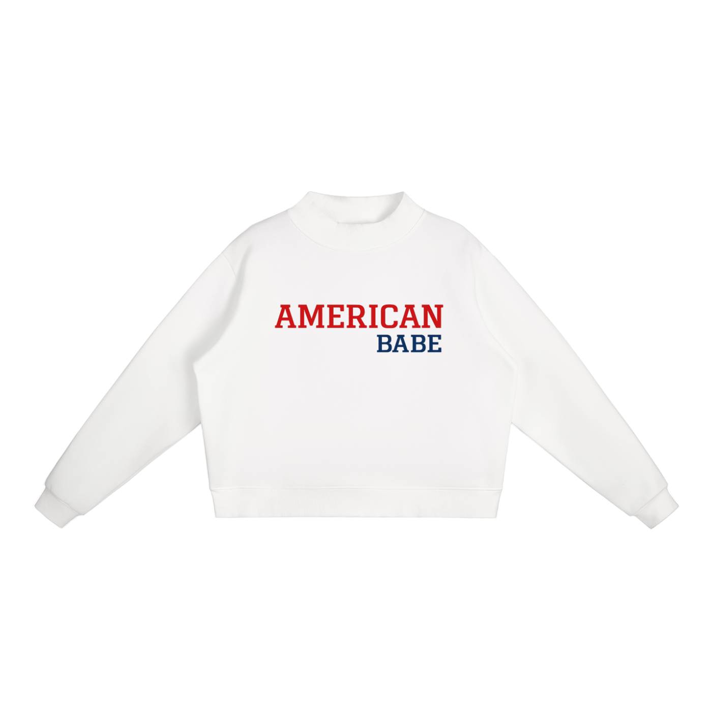 AMERICAN BABE MOCK-NECK SWEATER