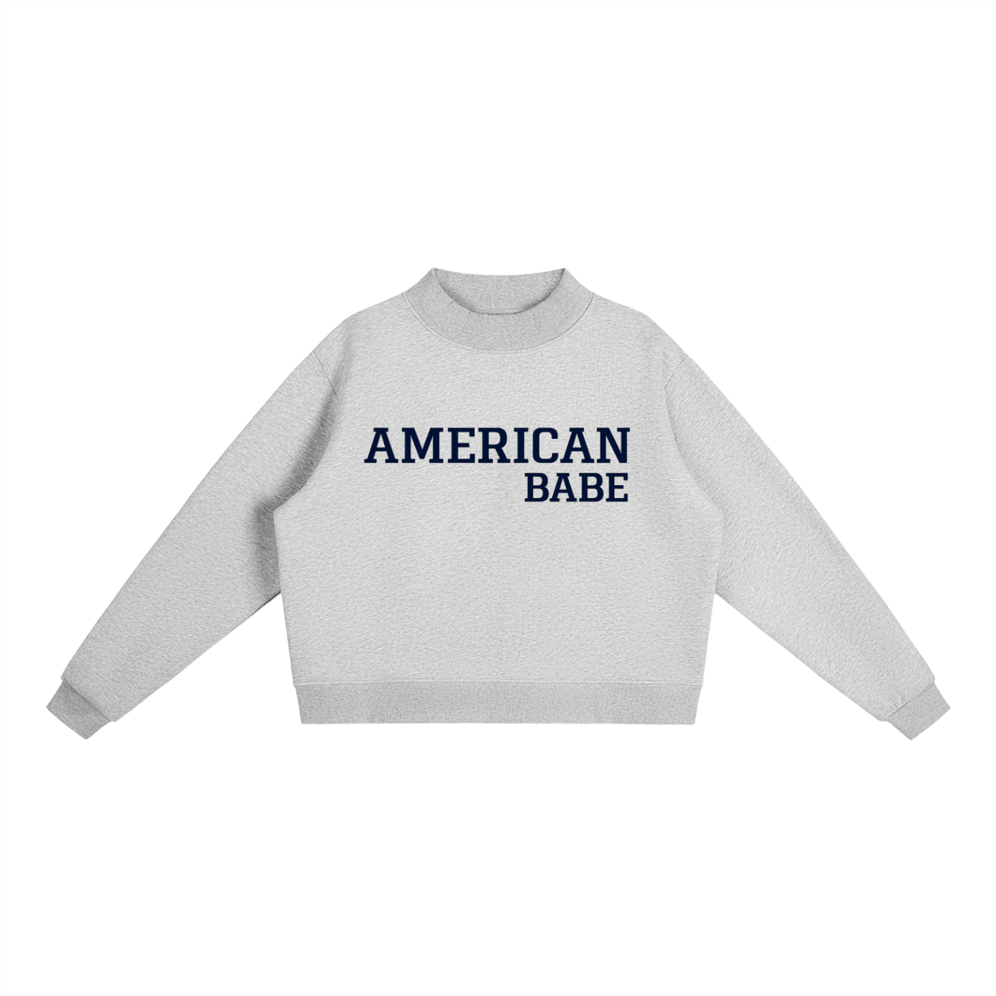 AMERICAN BABE MOCK-NECK SWEATER