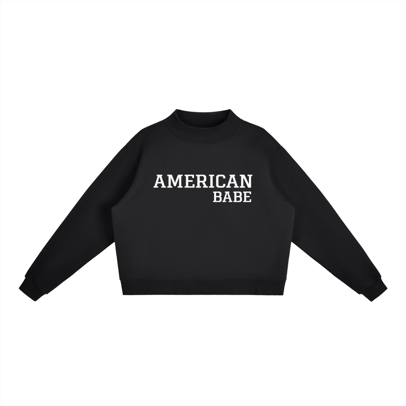 AMERICAN BABE MOCK-NECK SWEATER